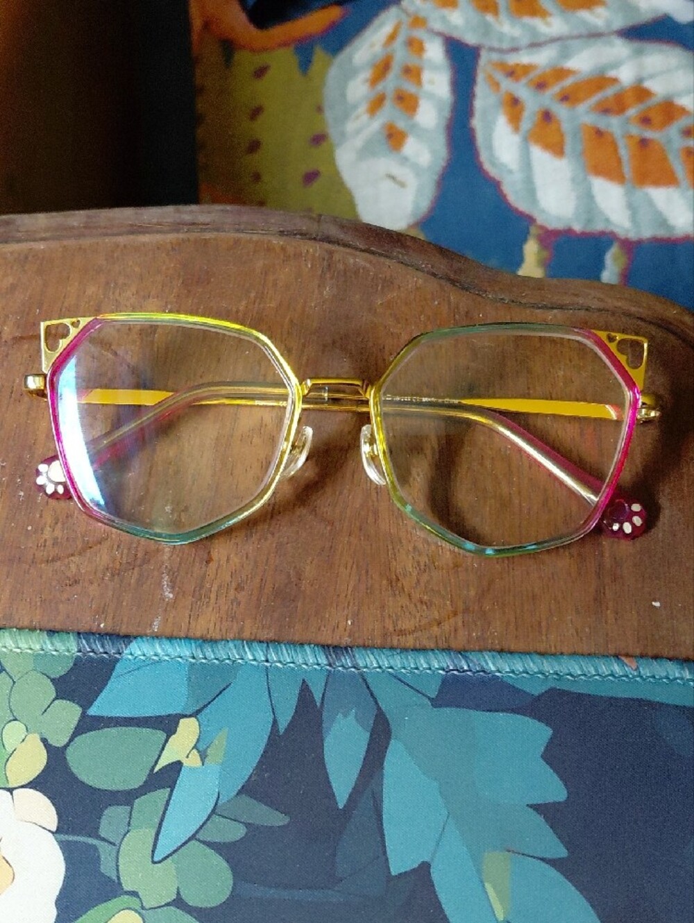 Colorful Gradient Metal Frame Reading Glasses